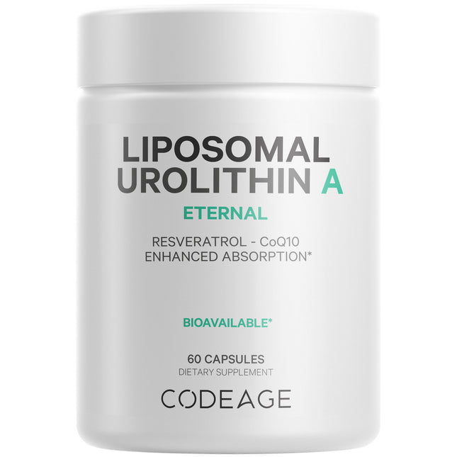 Codeage Liposomal Urolithin A, Resveratrol, Betaine, CoQ10 60 Capsules
