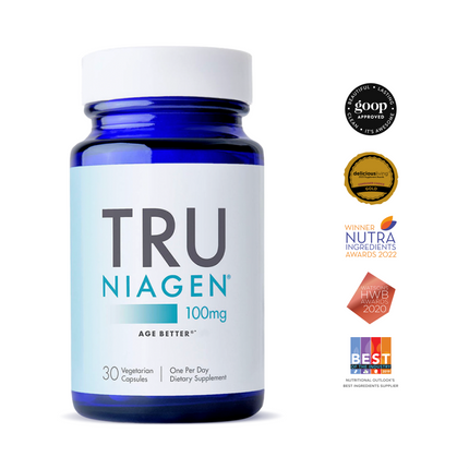 Tru Niagen Age Better 100mg 30 Capsules, Support Heart, Brain, Muscle, Immune