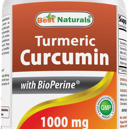 Best Naturals Turmeric Curcumin 1000 mg Bioperine 5 mg 120 Capsule