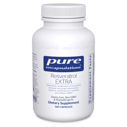 Pure Encapsulations Resveratrol EXTRA | Healthy Cellular and Cardiovascular Function | 120 Capsules