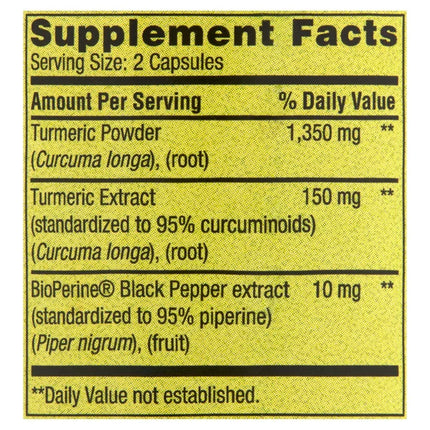 Spring Valley Ultra Strength Turmeric Curcumin Dietary Supplement, 90 count